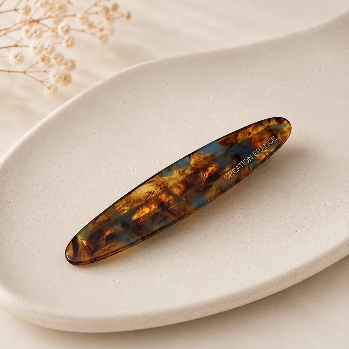 Acrylic Hair Barrette for Women Korean French Tortoiseshell Marble Side Clip Non Slip Hairpin Vintage Hair Accessories for Girls