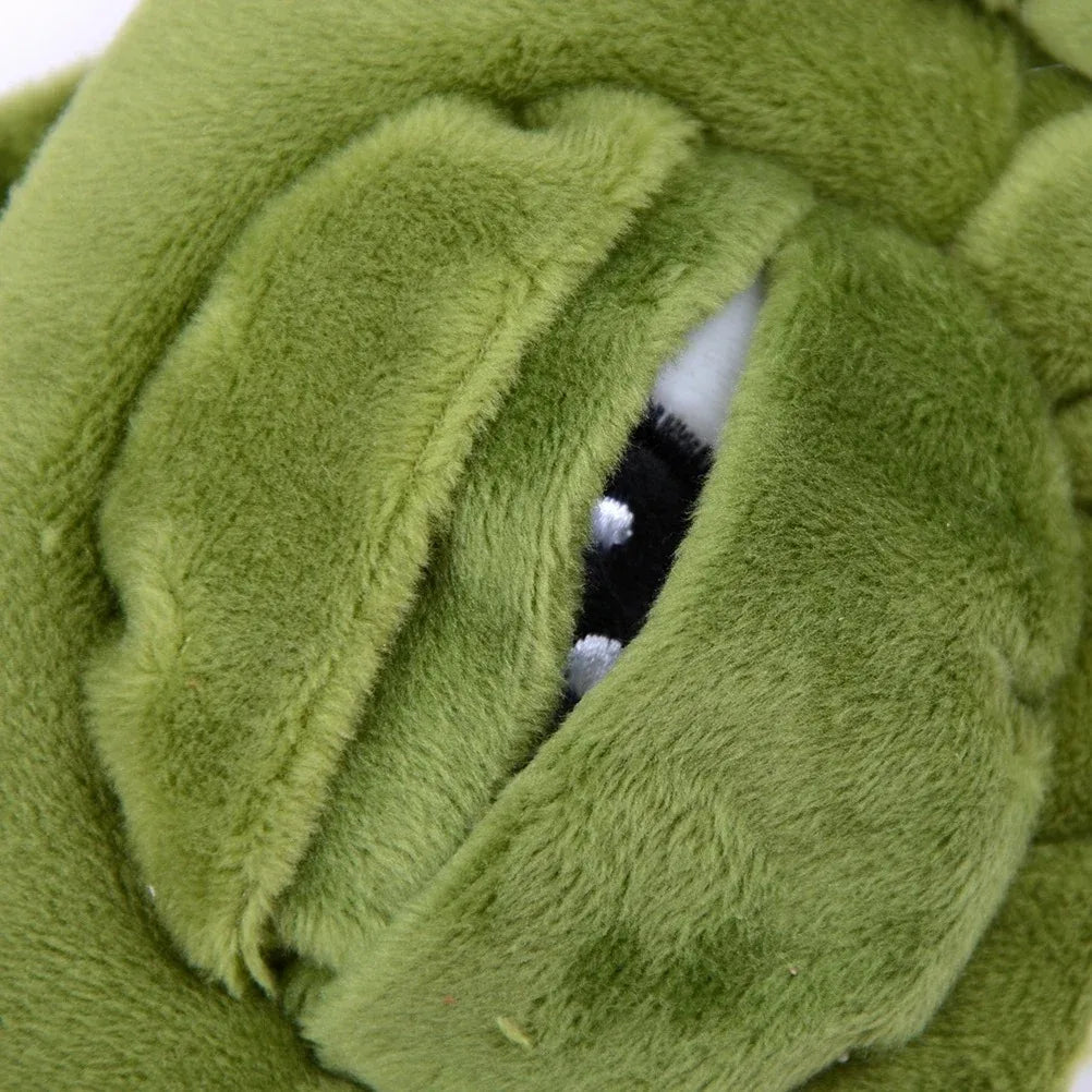 3D Sad Frog Sleep Mask Natural Sleeping Eyeshade Cover Shade Eye Patch Women Men Soft Portable Blindfold Travel Eyepatch - Curl and Collar