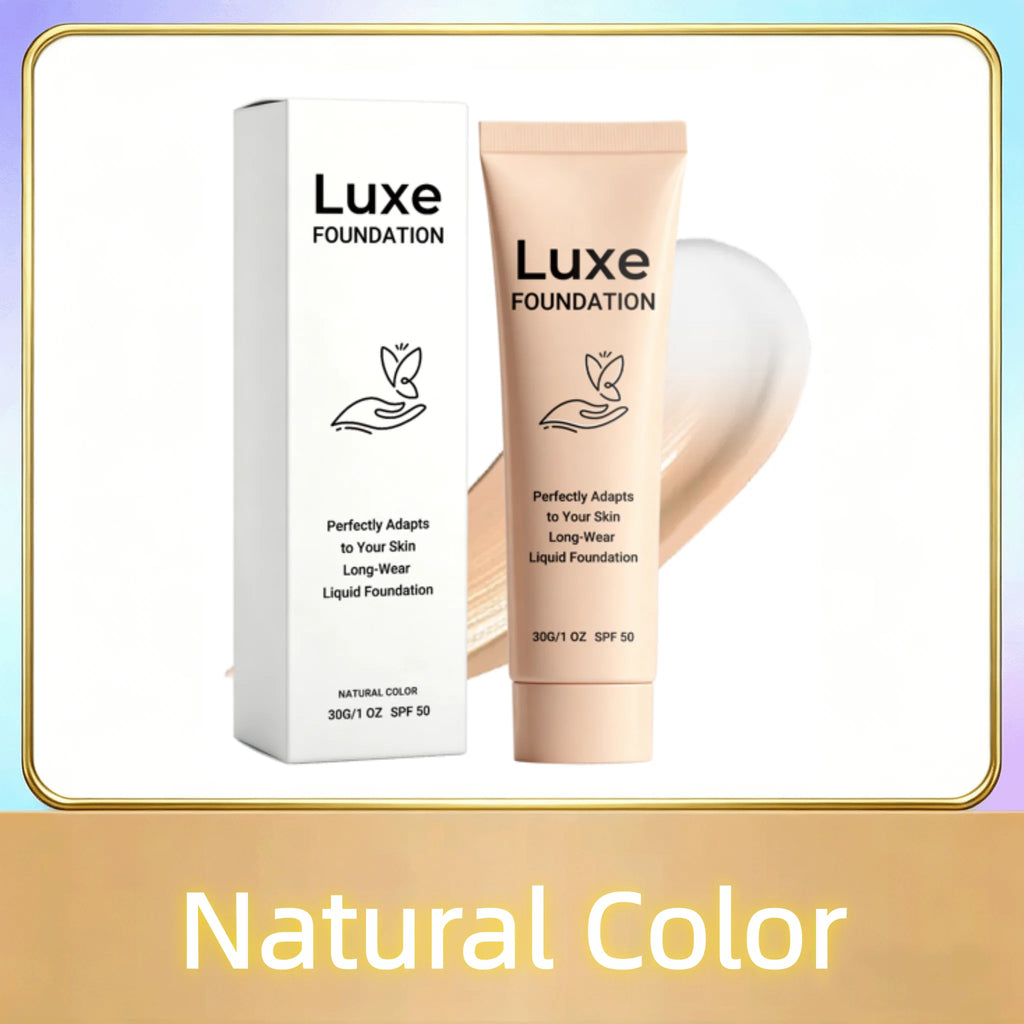 SPF 50 Color Changing Foundation Self Adjusting Adapt Skin Tone Conceal Face Fine Flaws Natural Invisible Skin Pores Makeup Base - Curl and Collar