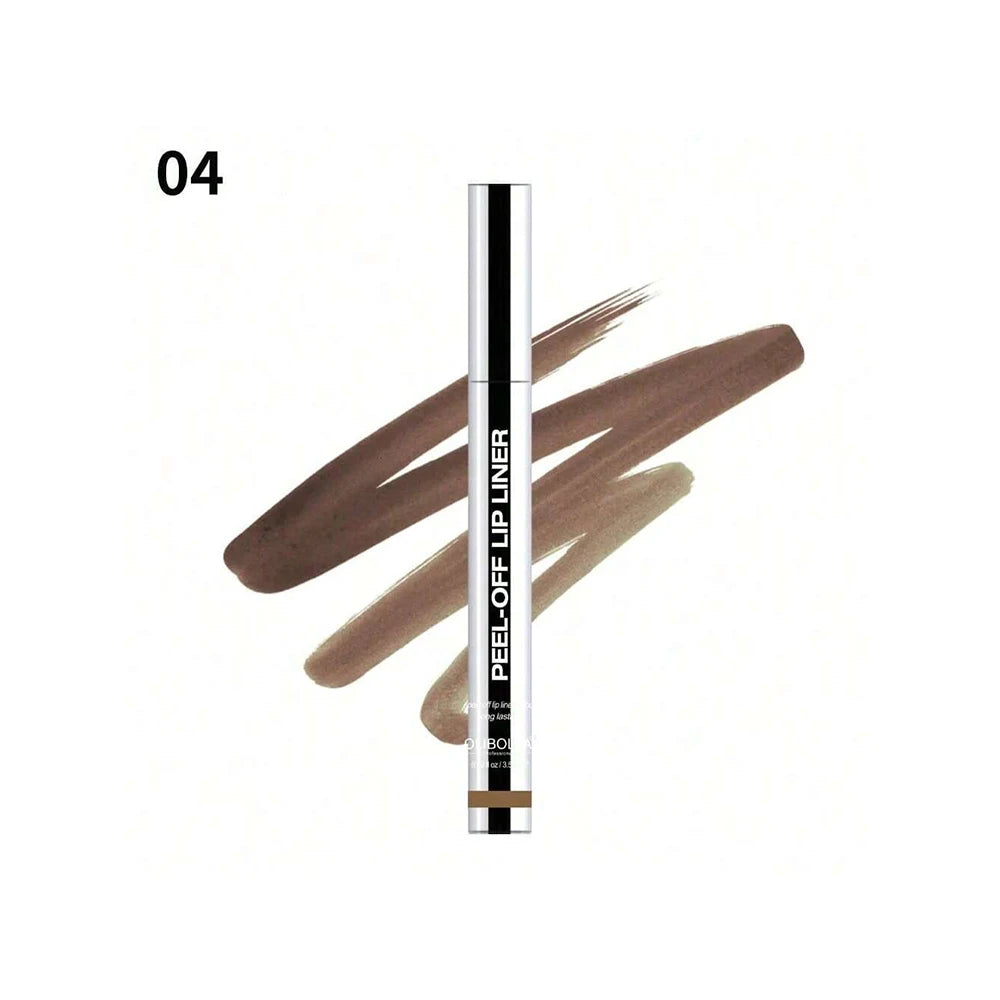 Peel Off Lip Liner Tattoo Lipgloss Waterproof Long Lasting Matte Lip Tint Lips Stain Cosmetics Enhances Lip Color Women Girl Nourishing Lipstick Care Products Makeup - Curl and Collar