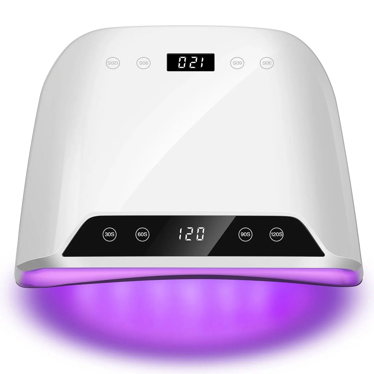 320W Big Space UV LED Nail Lamp For Manicure Drying Gel Nail Polish 72 LED Nail Dryer With Two LCD Screens Nail Salon Tools - Curl and Collar