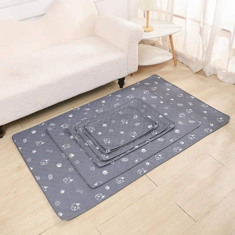 Reusable Dog Pee Pad Blanket Absorbent Diaper Washable Puppy Training Pad Pet Bed Urine Mat for Pet Car Seat Cover Pet Bed New - Curl and Collar