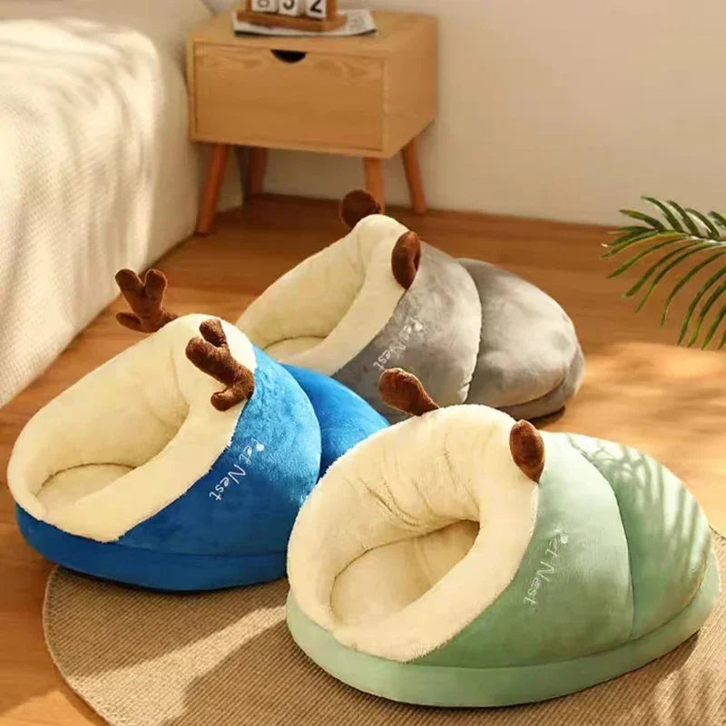Dog Beds Shoes Pet Bed Mattress Dogs Supplies Products Cushion Accessory Mat Lie House Indoor Cushions Kennel - Curl and Collar