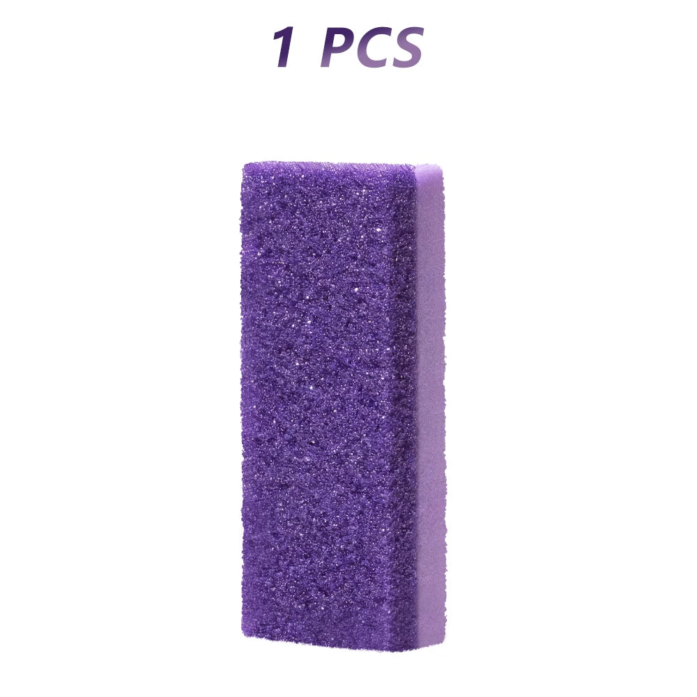 1/10Pcs Foot-exfoliating Stone File Callus Dead Skin Remover Foot Heel Scrubber Smooth Feet In Seconds Pedicure Exfoliator Tool - Curl and Collar