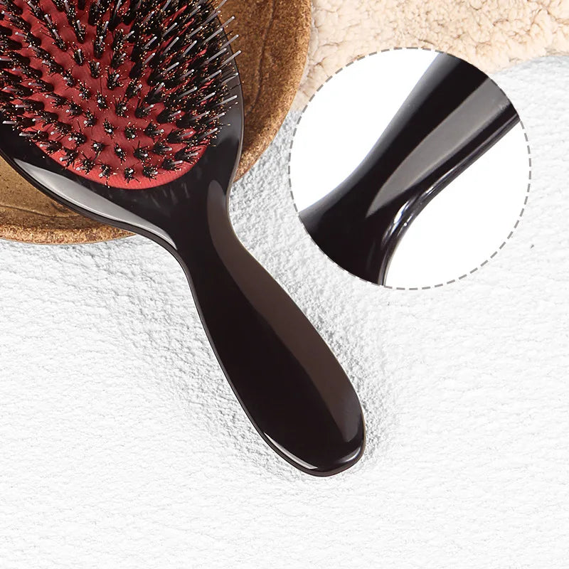 Barber Salon Hair Brush Hairdressing Detangling Combs Head Scalp Massager Comb Women Haircut Hairbrush Accessaries - Curl and Collar