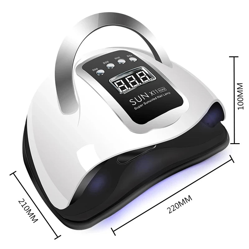 Professional Nail Lamp Infrared Sensor Manicure Nail Light For Fast Curing of All Gel Nail Polish Nail Dryer Machine Salon Tools - Curl and Collar