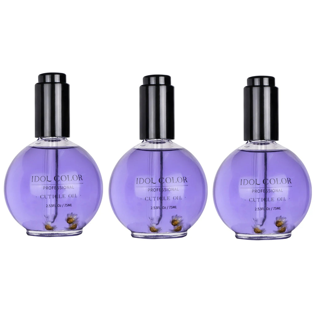 IDOL COLOR Cuticle Oil, 2.56 FL Oz, Repairs and Restores Cuticles - Organic Spa Treatment - For Stronger, Healthier Nails