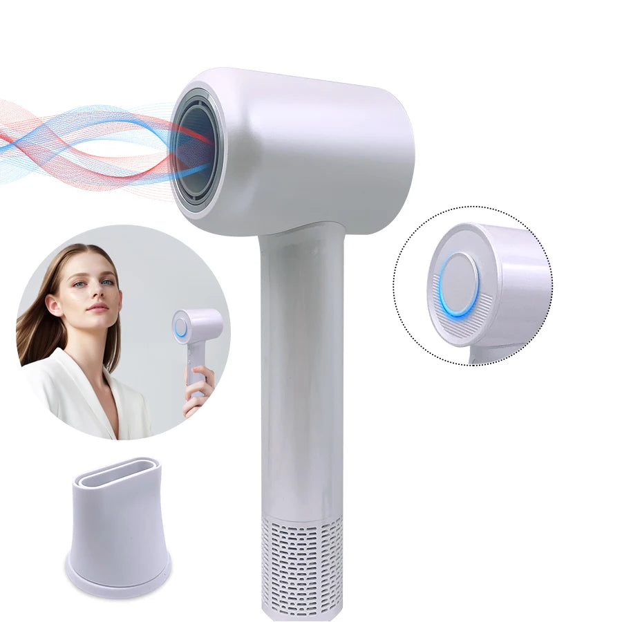 Professional Hair Dryer High-Speed 110V Personal Blower Hair Care Styling Negative Ion Tool Magnetic Nozzle Fast Hair Blow Dryer - Curl and Collar