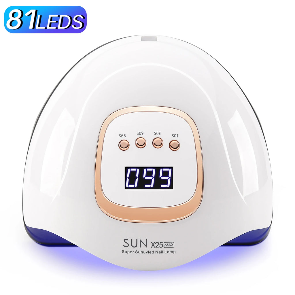 UV LED Nail Lamp 380W Nail Curing Lamps For Home Salon Powerful LED Drying Lamps For All Gel Polish Professional Nail Equipment - Curl and Collar