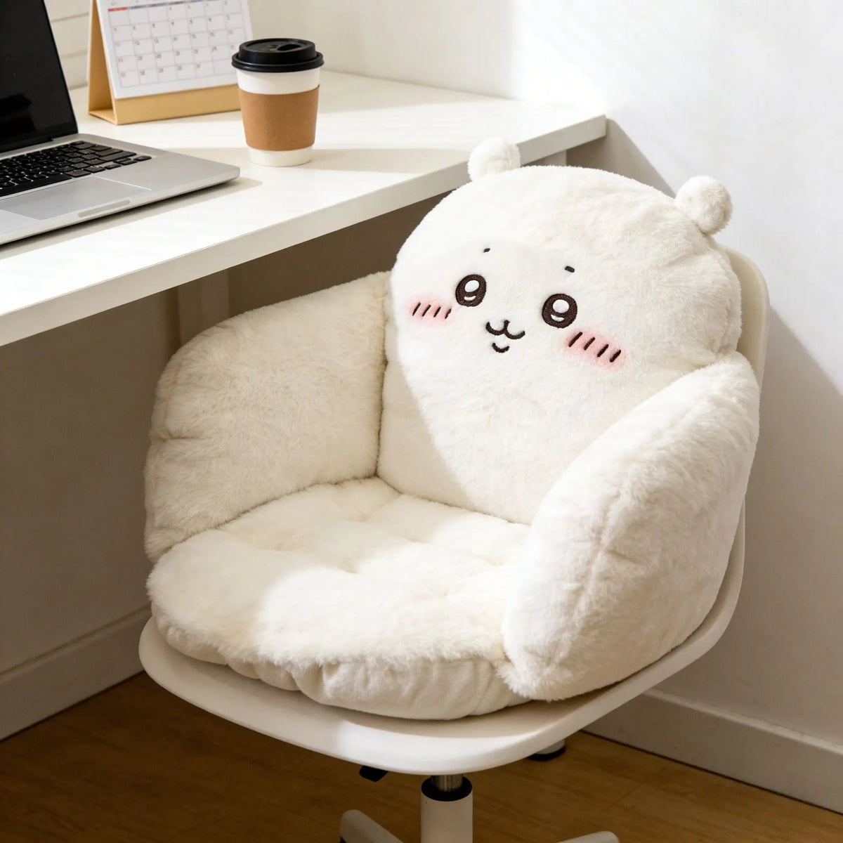 Cute Chiikawa Usagi Hachiware Seat Cushion Thickened Removable Washable Sofa Car Office Home Seat Pad Kawaii Cartoon Decor Gift - Curl and Collar