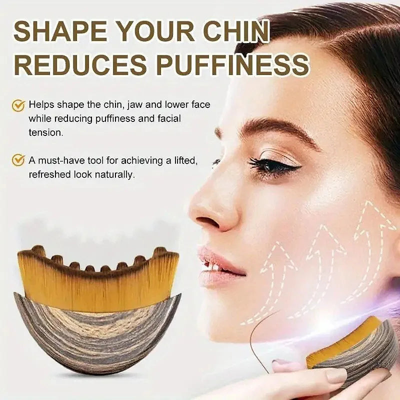 Lymphatic Contour Face Brush Ergonomically Designed To Fit Sculpting Drainage Massager for Face The Skin Precisely LBHL31 - Curl and Collar