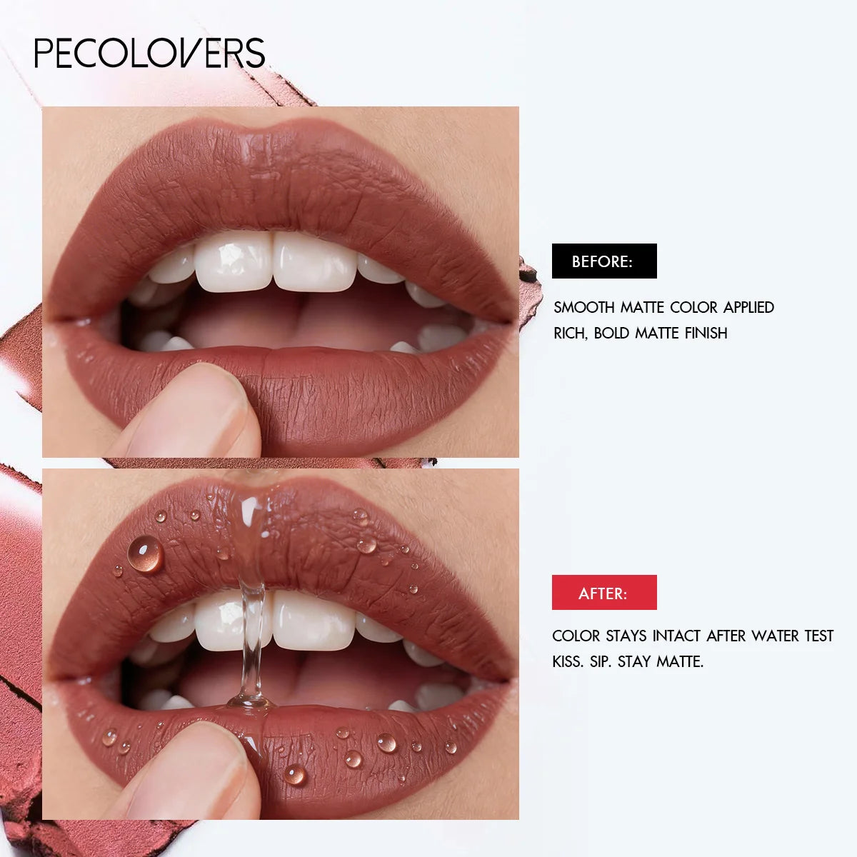 6PCS/SET Cream Matte Lip Tint Stick,Even Color Layering,Comfortable All-day Wear,Classic Neutral Lip Shades,Soft Fluffy Applicator Head,Compact Carry Lip Gloss Set,Suitable For Daily Travel And Everyday Female Makeup - Curl and Collar