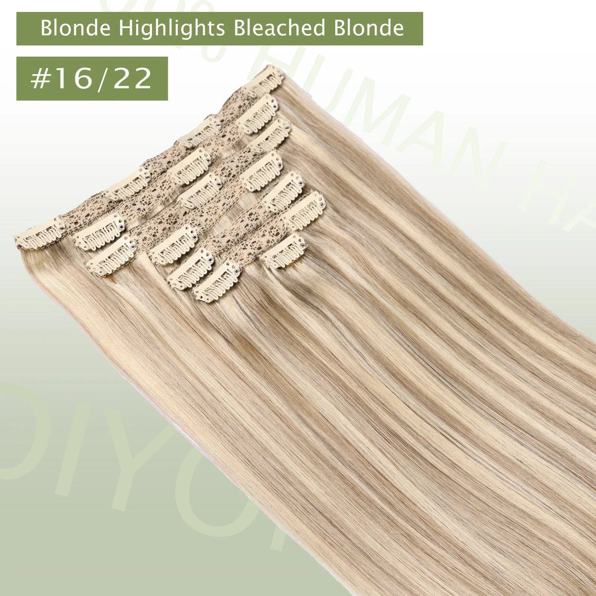 Natural Black Straight Human Hair Extensions Set of 7 PU Clip-In Invisible Wefts 100g Lightweight for Women Hairdressing - Curl and Collar