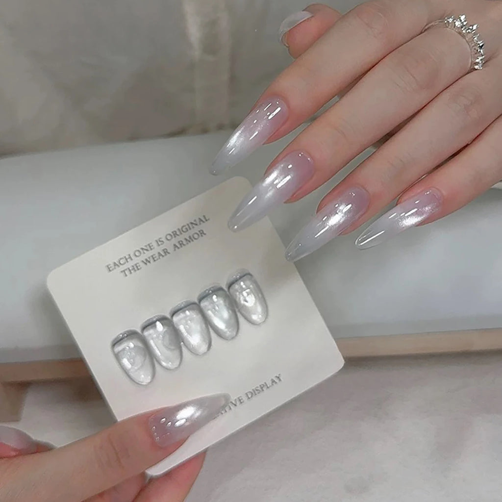 1-12pcs SHAKA Autumn Tanhua Cat Eye Pink Transparent Color Gel Nail Polish 2026 New Simple And Generous Halloween Nail Gel - Curl and Collar