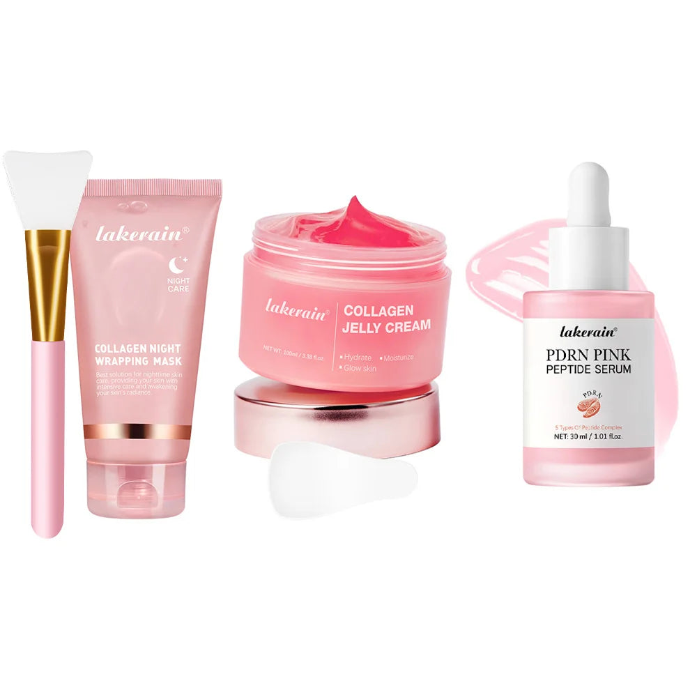 Korean Deep Collagen Mask Peel Off Mask Face Anti Wrinkle Lifting Skin Care Masks Bio Pack Night Wrapping Woman Overnight Skin - Curl and Collar