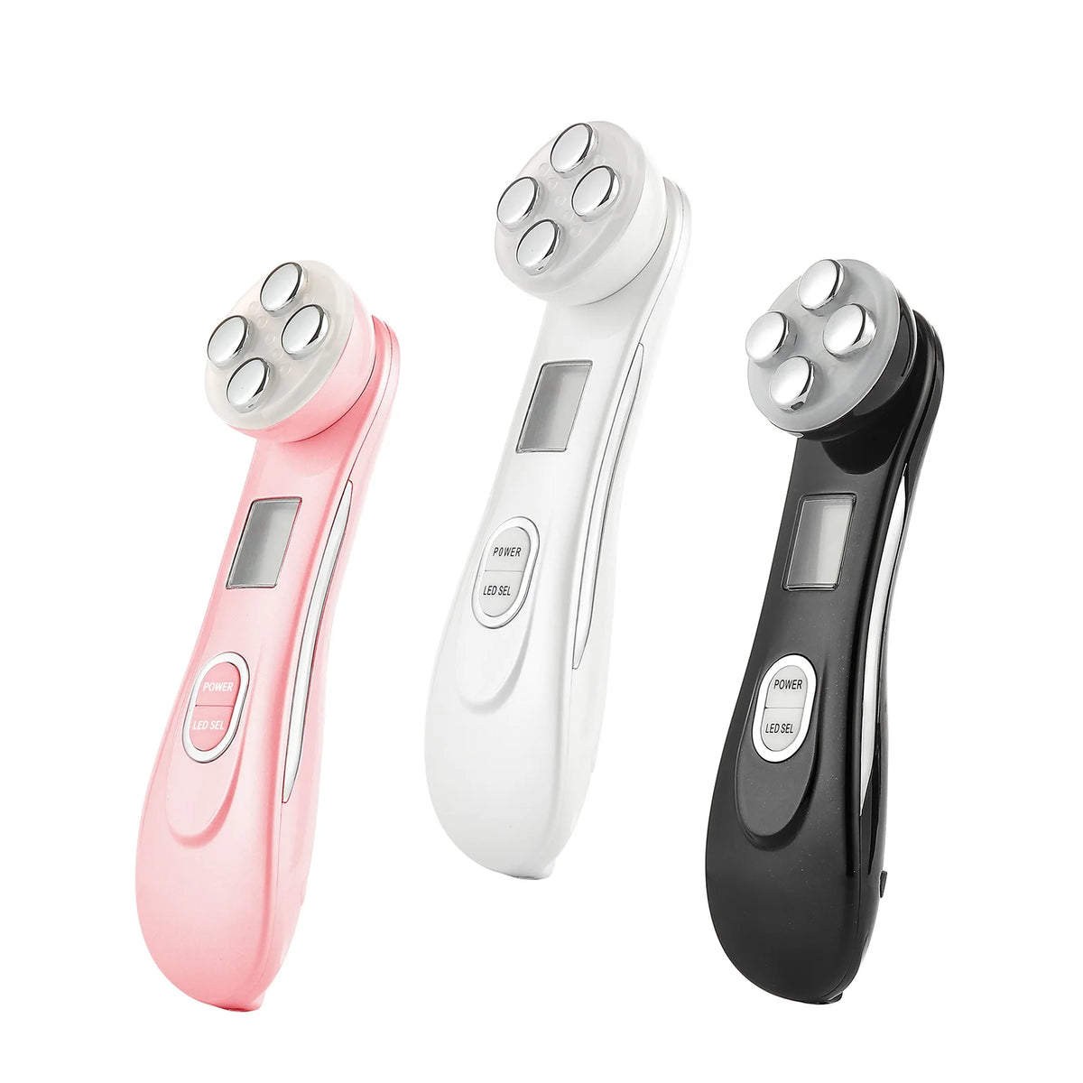 5 In 1 Home Facial Beauty Device Mesotherapy Electroporation RF Radio Frequency Facial LED Photon Skin Care Beauty Device Face Lifting Tighten - Curl and Collar