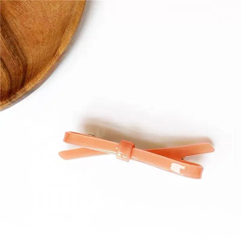 Chic Bow Hair Clips Plain Color Acetate Hairgrip Hairpin Cute Sweet Simple Bow Knot Bow Tie Side Pins Women Hair Accessories