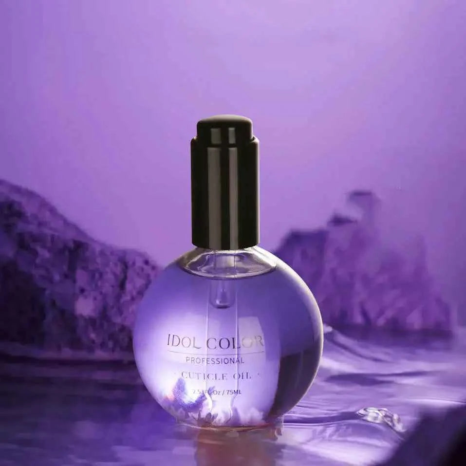 IDOL COLOR Cuticle Oil, 2.56 FL Oz, Repairs and Restores Cuticles - Organic Spa Treatment - For Stronger, Healthier Nails