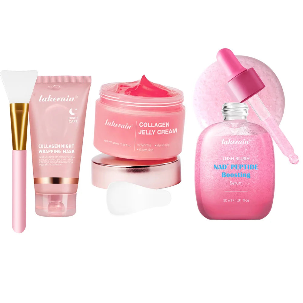 Korean Deep Collagen Mask Peel Off Mask Face Anti Wrinkle Lifting Skin Care Masks Bio Pack Night Wrapping Woman Overnight Skin - Curl and Collar
