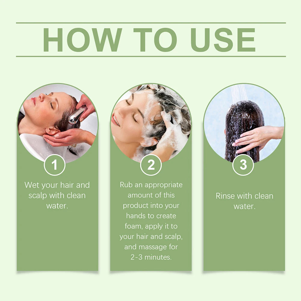 Rosemary Shampoo Soothing Scalp Anti Dandruff Refreshing Fluffy Repair Split Ends Plant Oil Control Nourishment Hair Shampoo - Curl and Collar
