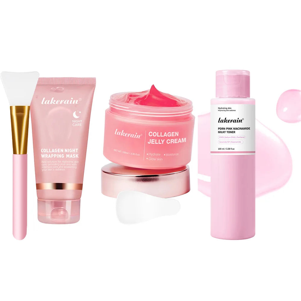 Korean Deep Collagen Mask Peel Off Mask Face Anti Wrinkle Lifting Skin Care Masks Bio Pack Night Wrapping Woman Overnight Skin - Curl and Collar