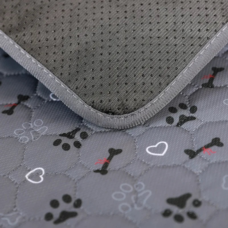 Reusable Dog Pee Pad Blanket Absorbent Diaper Washable Puppy Training Pad Pet Bed Urine Mat for Pet Car Seat Cover Pet Bed New - Curl and Collar
