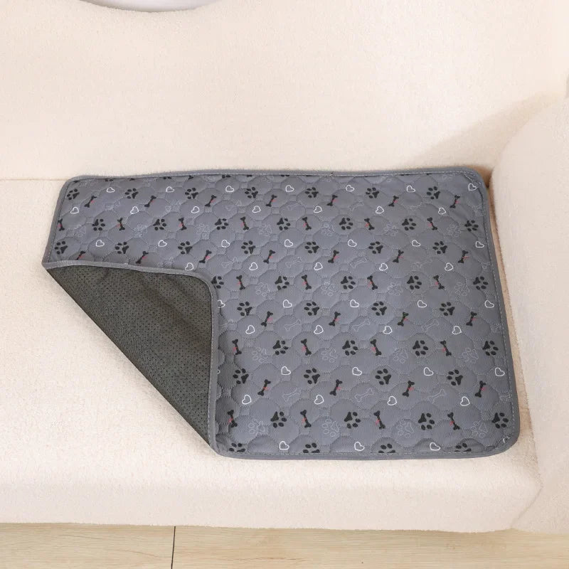 Reusable Dog Pee Pad Blanket Absorbent Diaper Washable Puppy Training Pad Pet Bed Urine Mat for Pet Car Seat Cover Pet Bed New - Curl and Collar