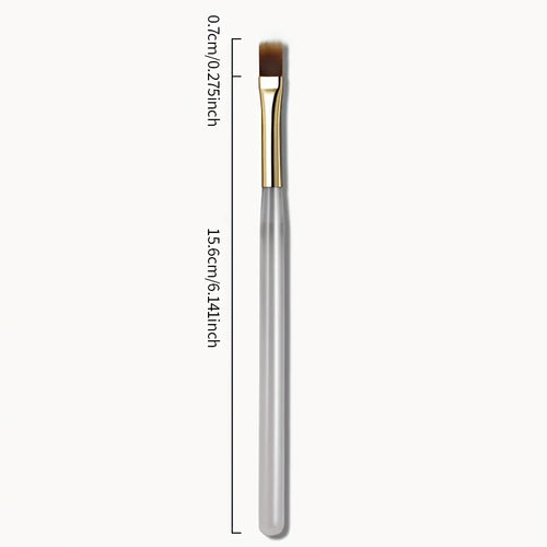 2pcs Wide Soft Bristle Nail Brush Gradient Design Acrylic Handle Gel Polish Applicator Nail Tools - Curl and Collar
