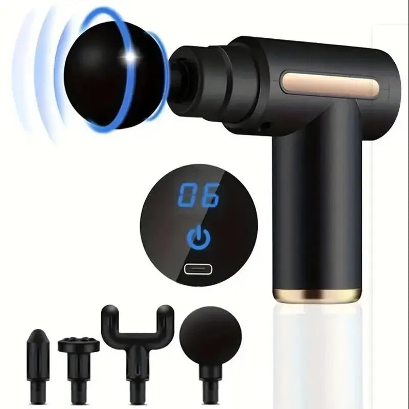 99 Speed Professional Muscle Massage Gun Massager Massager for Neck and Back Massage Instrument Dropshipping Fitness Equipment - Curl and Collar