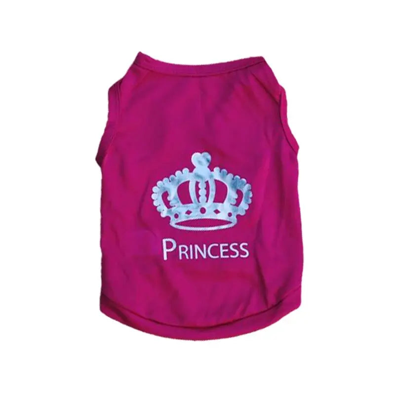 Security Clothing for Dogs Summer Pet Clothes Vest for Small Dogs Chihuahua Yorkshire Puppy Cats Low Price Pets T-shirt Costume - Curl and Collar
