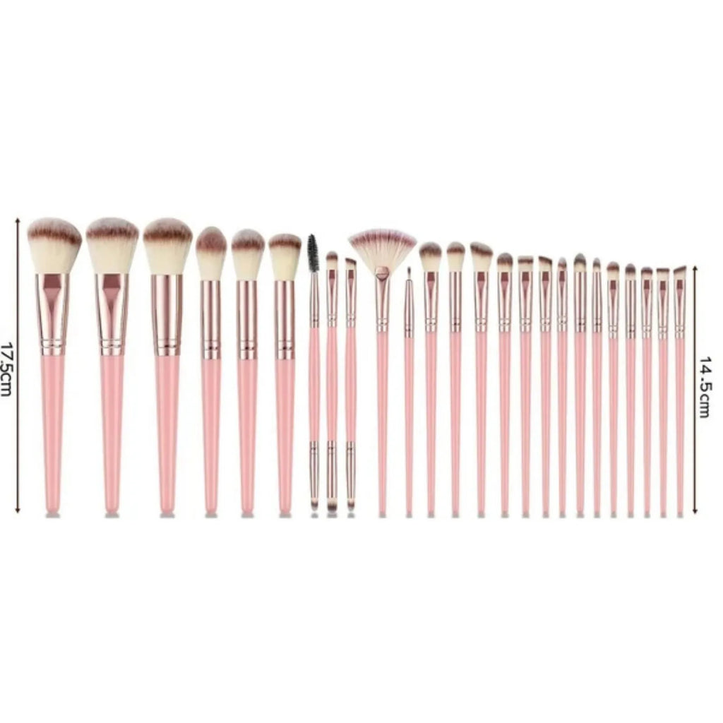 Professional Makeup Brushes Set, 25 pcs Makeup Brush Foundation Powder Eyeshadow - Curl and Collar