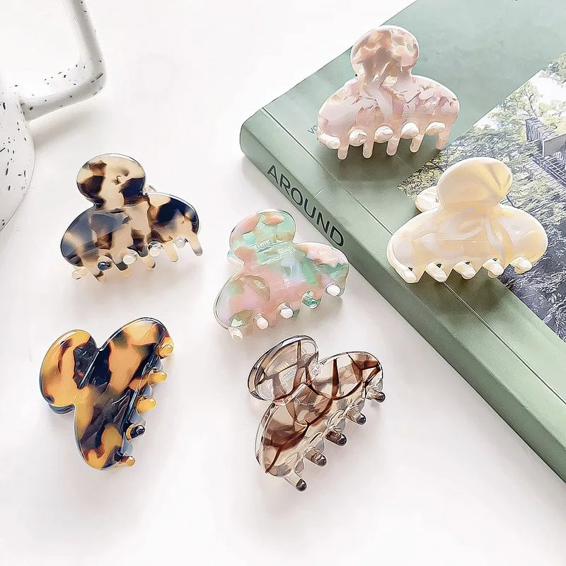 2026 New Korean style hair claw clip Fairy hair clips Mini Delicate hair claw Pretty hairclip Accessories for women - Curl and Collar