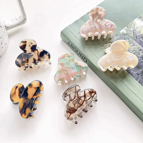 2026 New Korean style hair claw clip Fairy hair clips Mini Delicate hair claw Pretty hairclip Accessories for women - Curl and Collar