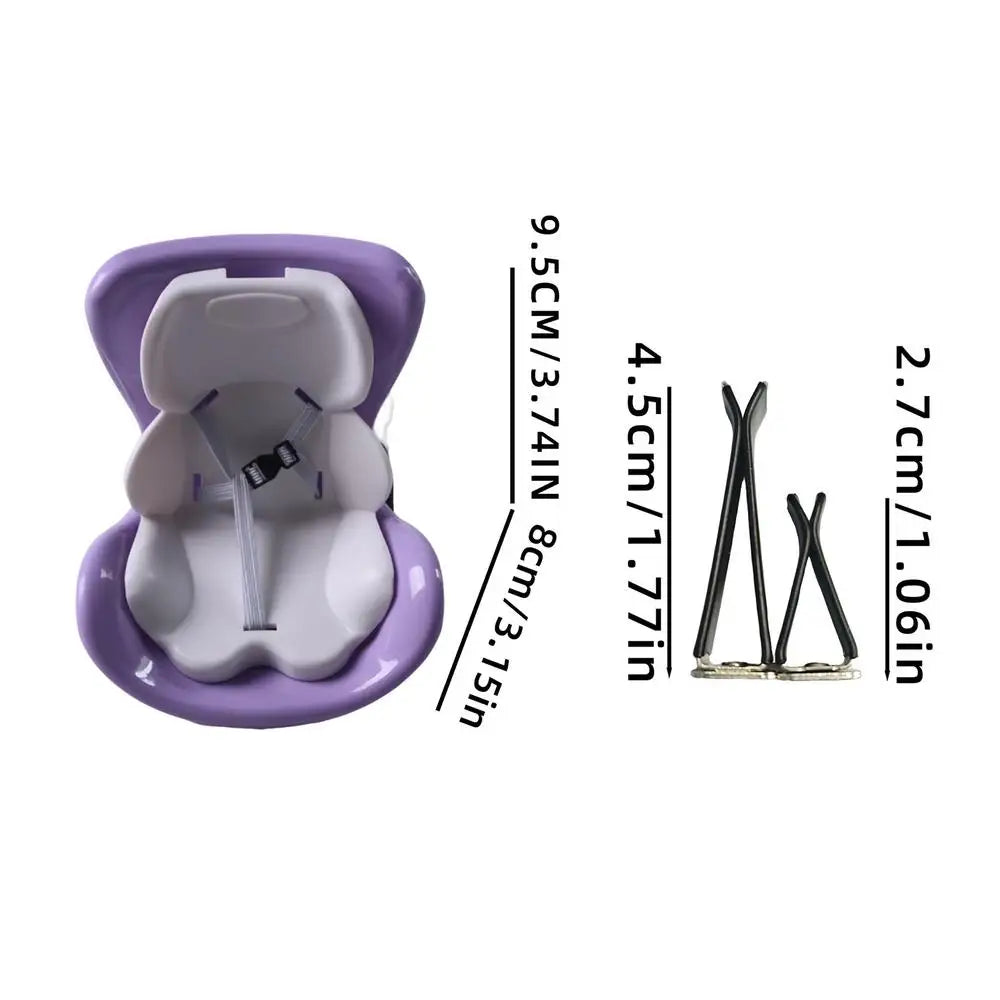 Hamster Car Seat for Small Animals Portable Carrier for Guinea Pig Hedgehog Chinchilla Ferret Travel Safety Cage Vehicle Perch - Curl and Collar