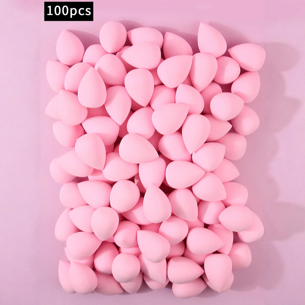 100/50/30/25/20/12PCS XL Super Affordable Large Soft Makeup Sponge Beauty Egg Set, No Powder Sticking Portable Makeup Tool - Curl and Collar