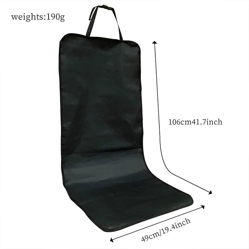 Pet Car Seat Isolation Mat Dog Travel Special Cushion Anti Dirty Waterproof Rear Back Seat Cover for Pets Car Accessories - Curl and Collar