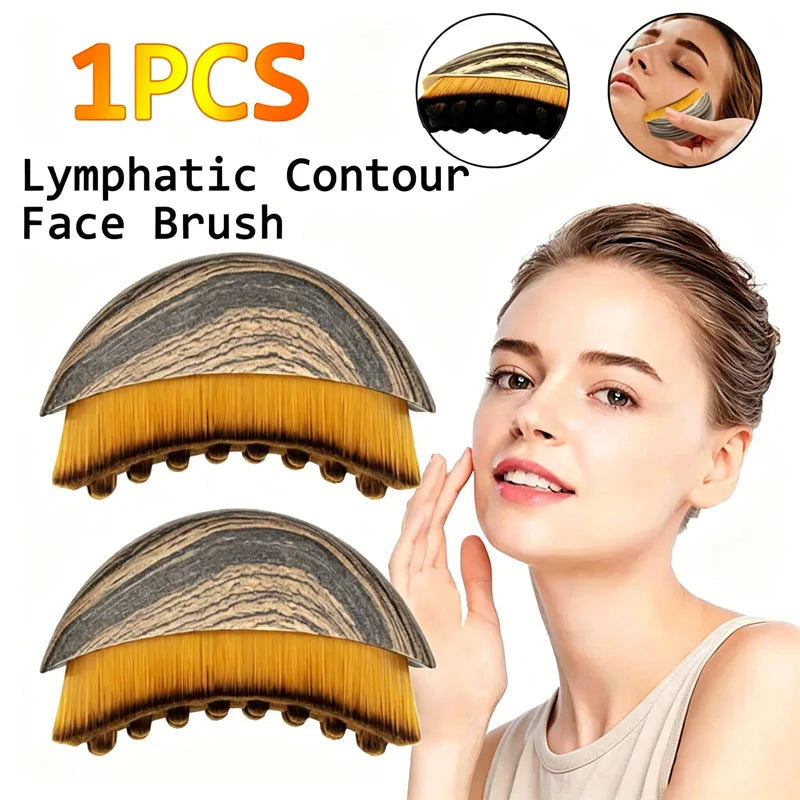 Lymphatic Contour Face Brush Ergonomically Designed To Fit Sculpting Drainage Massager for Face The Skin Precisely LBHL31 - Curl and Collar