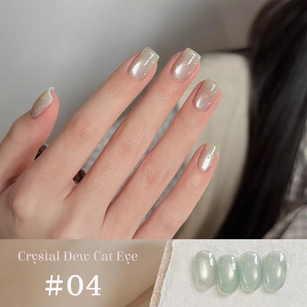 1-12pcs SHAKA Autumn Tanhua Cat Eye Pink Transparent Color Gel Nail Polish 2026 New Simple And Generous Halloween Nail Gel - Curl and Collar