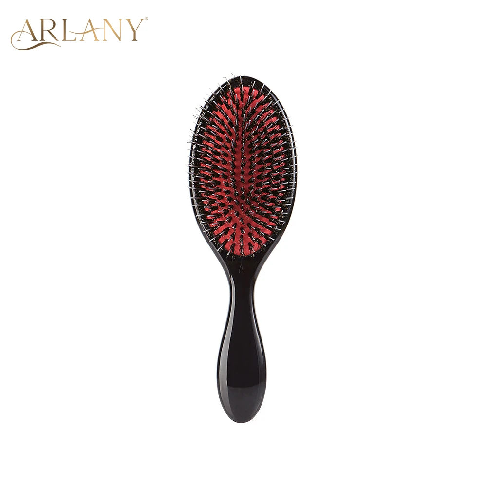 ARLANY Boar Bristle Hair Brush Massage Comb Hair Styling Tool Hair Beauty Salon Accessories Hairdressing Hair Extensions Tool - Curl and Collar