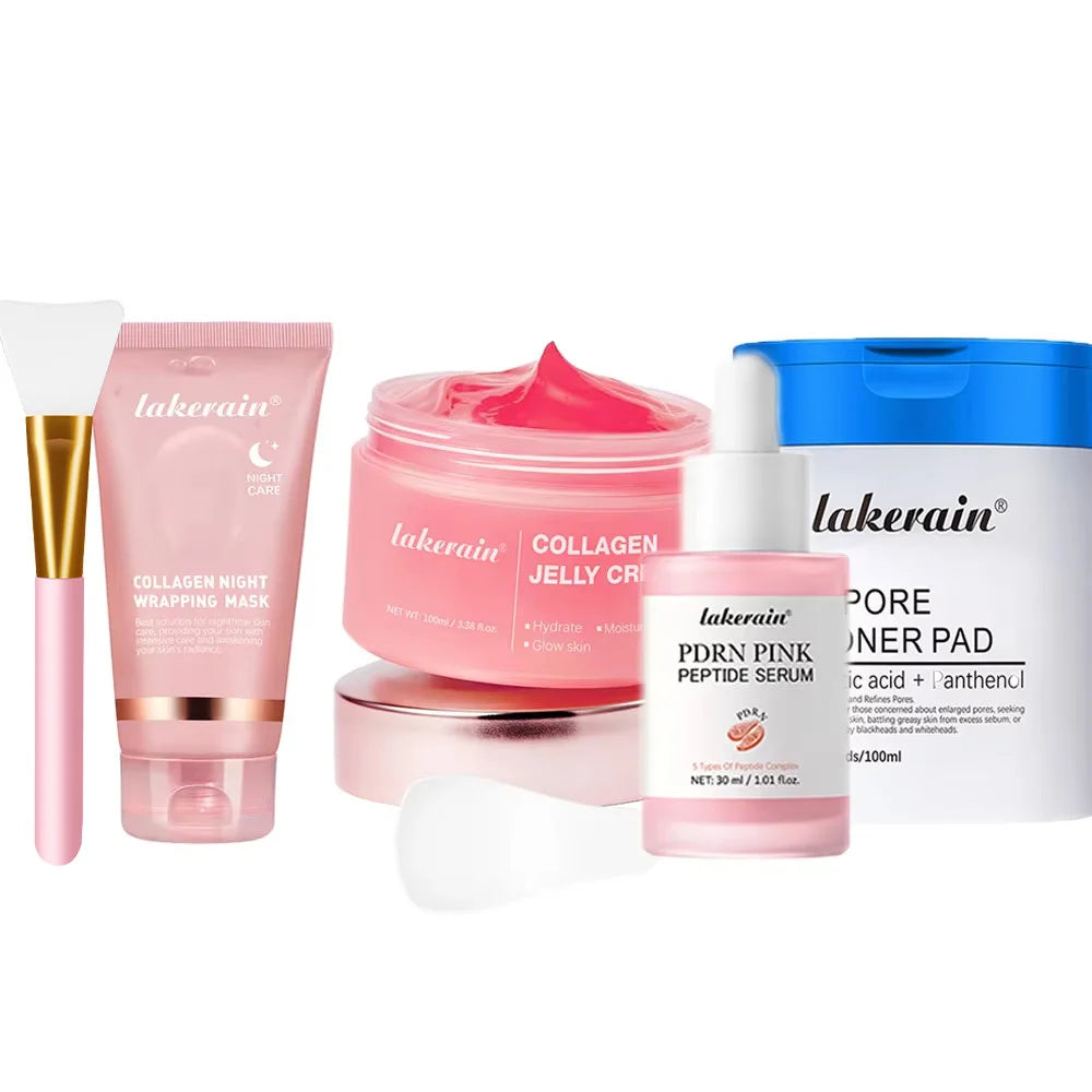 Korean Deep Collagen Mask Peel Off Mask Face Anti Wrinkle Lifting Skin Care Masks Bio Pack Night Wrapping Woman Overnight Skin - Curl and Collar