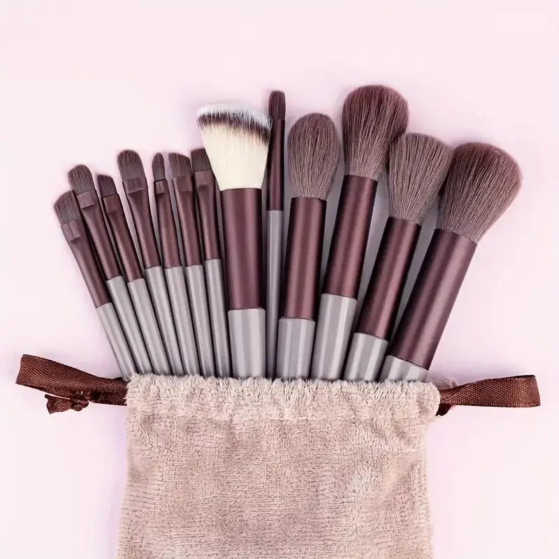 Makeup Brush Set Soft Fluffy Professiona Cosmetic Foundation Powder Eyeshadow Kabuki Blending Make Up Brush Beauty Tool Makeup - Curl and Collar