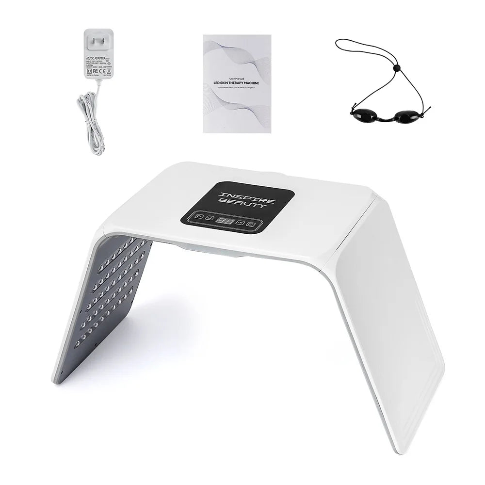 7 Colors LED Photon Machine Foldable Skin Care Equipment Skin Rejuvenation Light Facial Body Beauty Machines For Skin Care - Curl and Collar